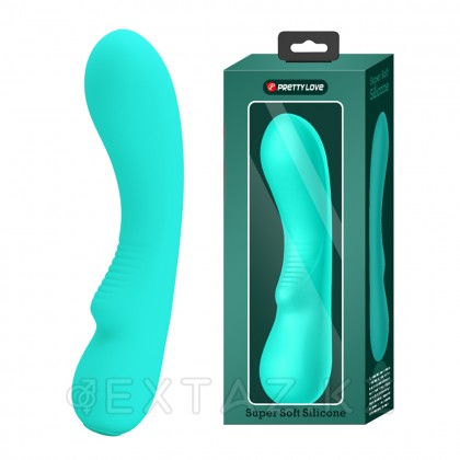 Вибратор Matt Super Soft (19 см) бирюзовый от sex shop Extaz
