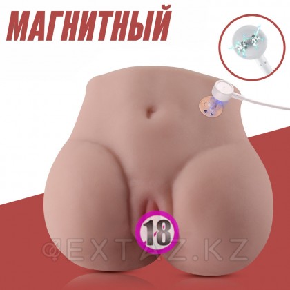 Реалистичный двойной мастурбатор Lore с вибрацией от sex shop Extaz фото 13