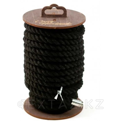 Хлопковая веревка для шибари, на катушке, черная, 5 м - extaz.kz фото 3 Хлопковая веревка для шибари, на катушке, черная, 5 м от sex shop Extaz фото 3