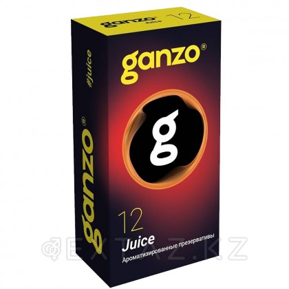 Презервативы ароматизированные Ganzo Juice Black Edition, цветные 12 шт. от sex shop Extaz