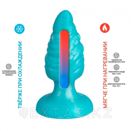 Анальная пробка Fantasy Melty от Silexd, бирюзовая от sex shop Extaz фото 5