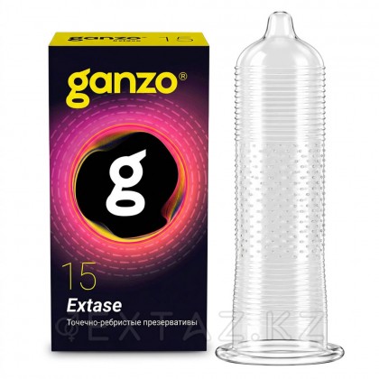 Презервативы GANZO Extase, точечно-ребристые, 15 шт от sex shop Extaz