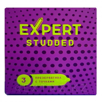 Презервативы EXPERT STUDDED № 3 (облегающие, точечные), 3 шт. от sex shop Extaz