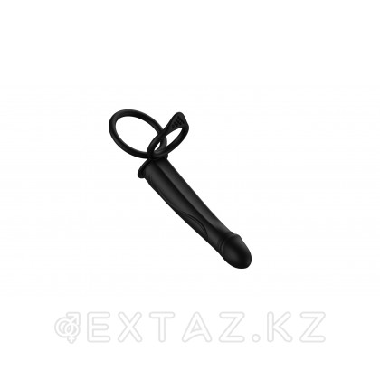 Двойное эрекционное кольцо с вибрацией и фаллоимитатором от sex shop Extaz фото 4
