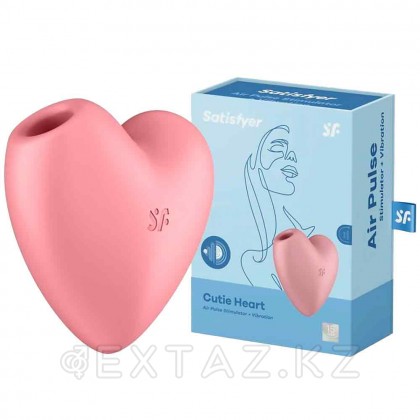 Вакуумный стимулятор Cutie Heart light Satisfyer розовый от sex shop Extaz фото 4