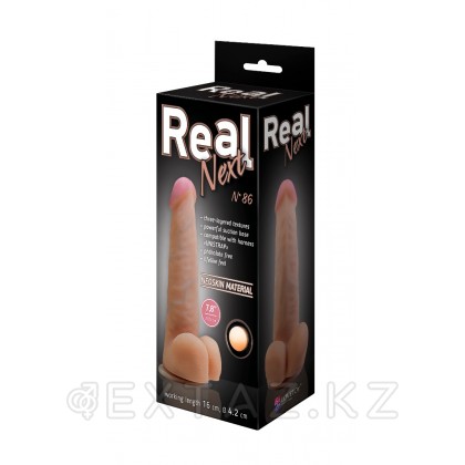 Фаллоимитатор неоскин на присоске в коробке REAL Next № 86 (раб. длина 16 см.) от sex shop Extaz фото 4