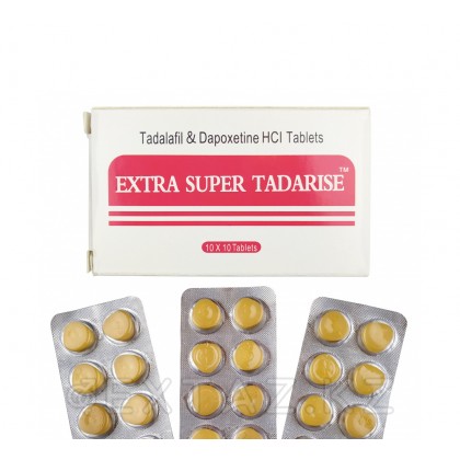 Мужской препарат Super Tadarise (Tadalafil & Dapoxetine) 10 таб. от sex shop Extaz фото 2