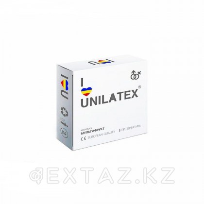 Unilatex Multifruits 3 шт. Презервативы цветные с ароматом мультифрукт от sex shop Extaz