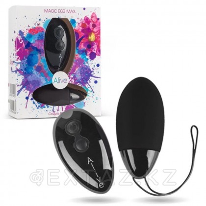 Виброяйцо Alive Magic Egg MAX черное с пультом ДУ  от sex shop Extaz