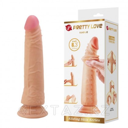Реалистичный фаллоимитатор Kable (21 см) телесный от sex shop Extaz фото 2