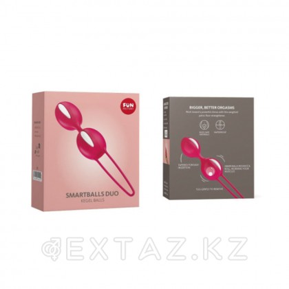 Вагинальные шарики Fun factory SMARTBALLS DUO, красно-белые от sex shop Extaz фото 4