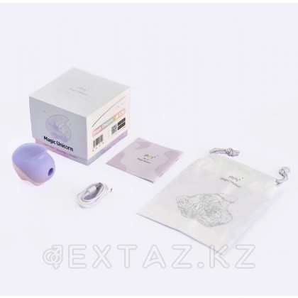Вакуумный клиторальный стимулятор с вибрацией Unicorn от Magic Motion фиолетовый от sex shop Extaz фото 7