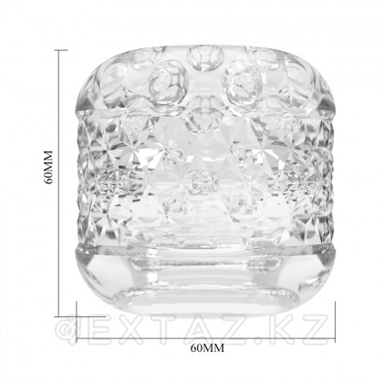 Мастурбатор с текстурированным каналом Cory прозрачный от sex shop Extaz фото 8