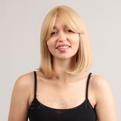 Парик искусственный с чёлкой 30 см, цвет блонд от sex shop Extaz фото 2
