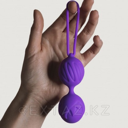 Вагинальные шарики Geisha Lastic Balls фиолетовые от Adrien Lastic (размер S) от sex shop Extaz фото 4