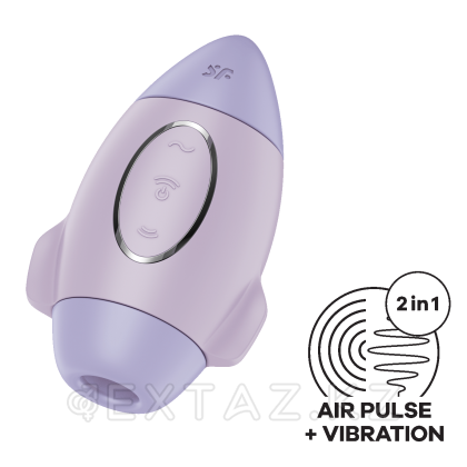 Стимулятор клитора с воздушной стимуляцией и вибрацией Satisfyer Mission Control (лиловый) от sex shop Extaz