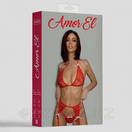 Комплект эротического белья Barselona красный L/XL от sex shop Extaz фото 4