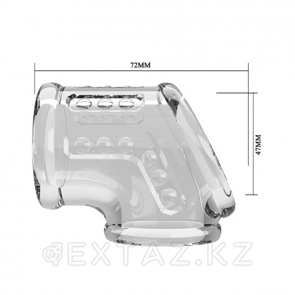 Насадка на пенис и мошонку Pretty love, прозрачная от sex shop Extaz фото 5