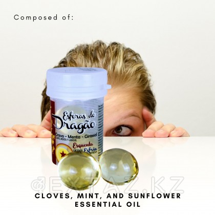 Лубрикант DRAGON BALL на масляной основе в виде 2-х шариков с охлаждающе-разогревающим эффектом. от sex shop Extaz фото 4