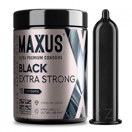 Презервативы MAXUS Extra Strong, утолщенные, черные, 15 шт от sex shop Extaz