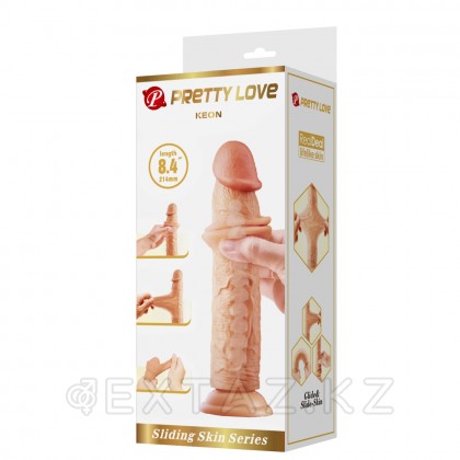 Реалистичный фаллоимитатор на присоске Keon Sliding skin (21,4*4,4 см) телесный от sex shop Extaz фото 5