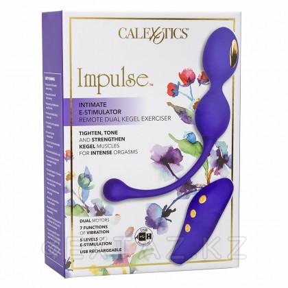 Вагинальные шарики с вибрацией и электростимуляцией CalExotics Impulse, пульт ДУ от sex shop Extaz фото 12