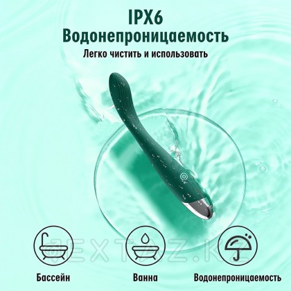 Универсальный сгибаемый вибромассажер, зеленый от sex shop Extaz фото 6