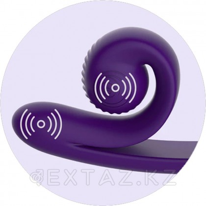Вибратор для двойной стимуляции SVibe Snail CURVE фиолетовый от sex shop Extaz фото 3