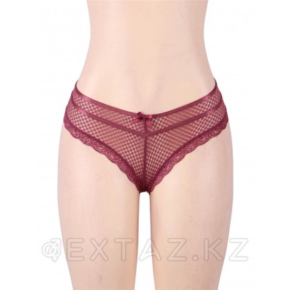 Трусики танга Ladies бордовые (размер M-L) от sex shop Extaz фото 3