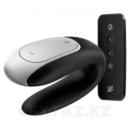Смарт вибратор для пар Satisfyer Double Fun Connect App, черный от sex shop Extaz