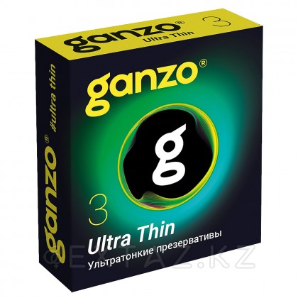 Презервативы ультратонкие Ganzo Ultra Thin Black Edition, 3 шт. от sex shop Extaz