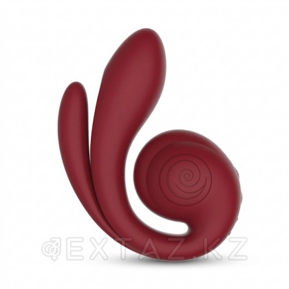 Вибратор с тройной стимуляцией SVibe Snail GIZI Pro бордовый от sex shop Extaz