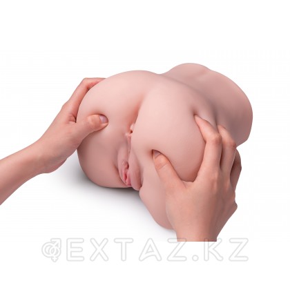 Реалистичный двойной мастурбатор Olga с вибрацией от sex shop Extaz фото 4