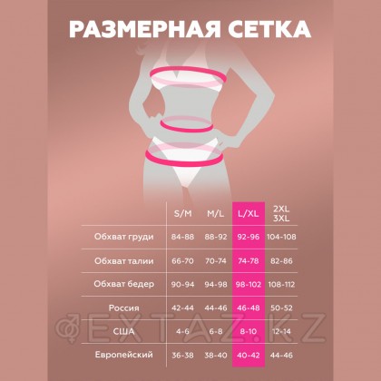 Базовый комплект из бюстгалтера, стрингов и пояса для чулок Base, S/M от sex shop Extaz фото 15