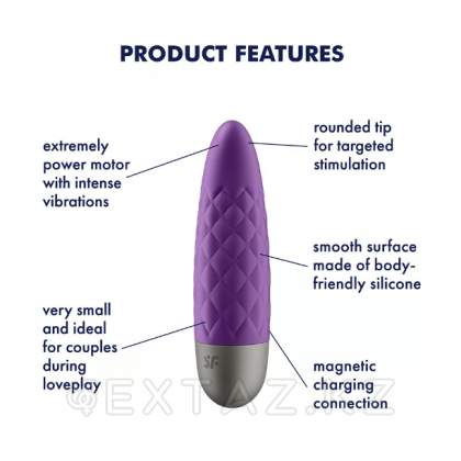 Мини-вибратор Satisfyer Ultra Power Bullet 5 фиолетовый от sex shop Extaz фото 6