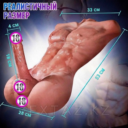Сексуальный мужской торс с пенисом CompanionX Jeff 9 кг от sex shop Extaz фото 2