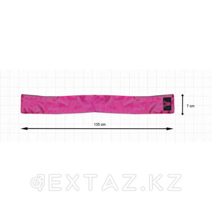 Сатиновая лента розово-черная Adrien lastic от sex shop Extaz фото 6
