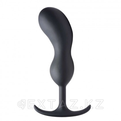 Массажер простаты с утяжелителями Heavy Hitters Premium Silicone Weighted Prostate Plug, L, черный, 18.8х4.6 см от sex shop Extaz