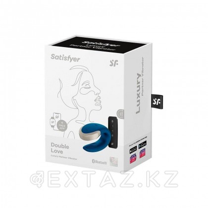 Смарт вибратор для пар Satisfyer Double Love blue от sex shop Extaz фото 2