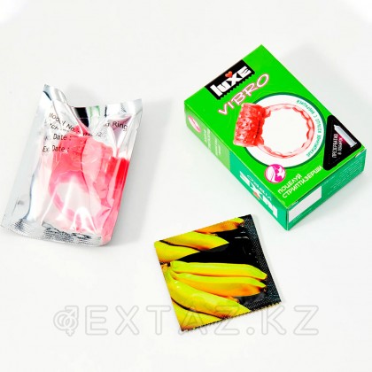 Виброкольцо LUXE VIBRO Поцелуй стриптизёрши (+ презерватив) от sex shop Extaz фото 2