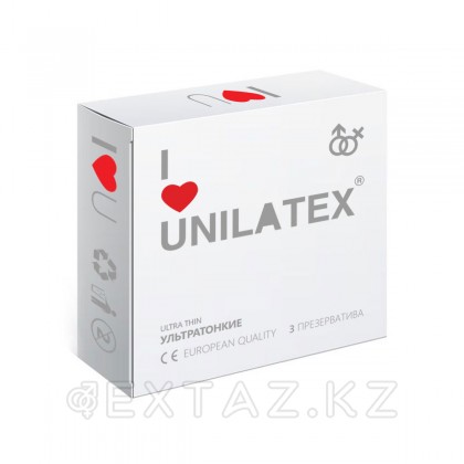 Unilatex Ultrathin 3 шт. Презервативы ультратонкие от sex shop Extaz