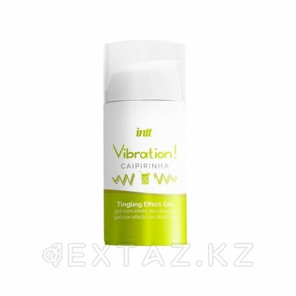 Возбуждающий гель с эффектом вибрации Vibration! CAIPIRINHA (коктейль кайпиринья) от INTT 15 мл от sex shop Extaz