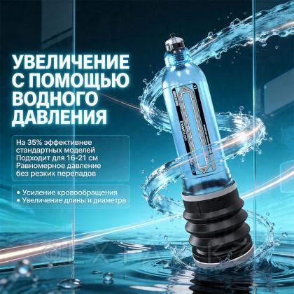 Гидропомпа Bathmate Hydromax8 aqua синяя от sex shop Extaz фото 8