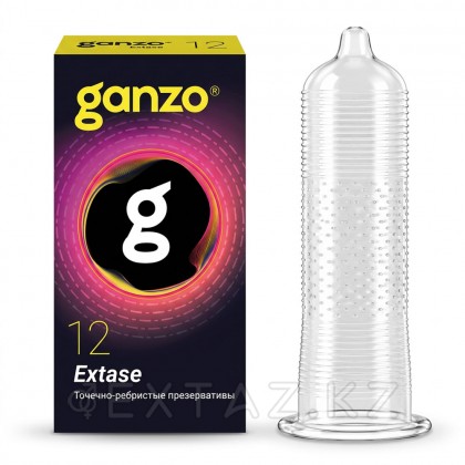 Презервативы точечно-ребристые Ganzo Extase 12 шт. от sex shop Extaz
