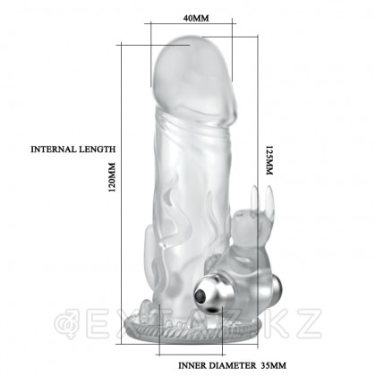Насадка на пенис со стимулятором клитора от sex shop Extaz фото 7