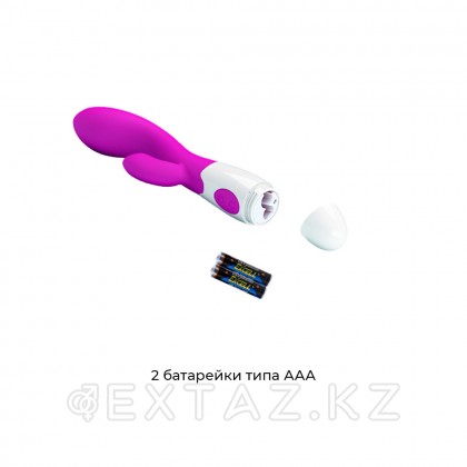 Вибратор с вибростимулятором клитора (20 см. х 3,6 см.) от sex shop Extaz фото 8