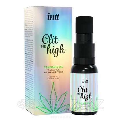 Согревающий жидкий вибратор для клитора Intt Clit Me On High Cannabis Oil 15 мл от sex shop Extaz фото 2