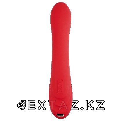 Вибратор сгибаемый с двойной стимуляцией, красный от sex shop Extaz фото 4