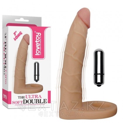 Насадка-фаллоимитатор для двойного проникновения с вибрацией Ultra Soft  (17,8*3) от sex shop Extaz фото 5