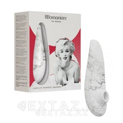 Бесконтактный клиторальный стимулятор Womanizer Marilyn Monroe White Marble от sex shop Extaz фото 2